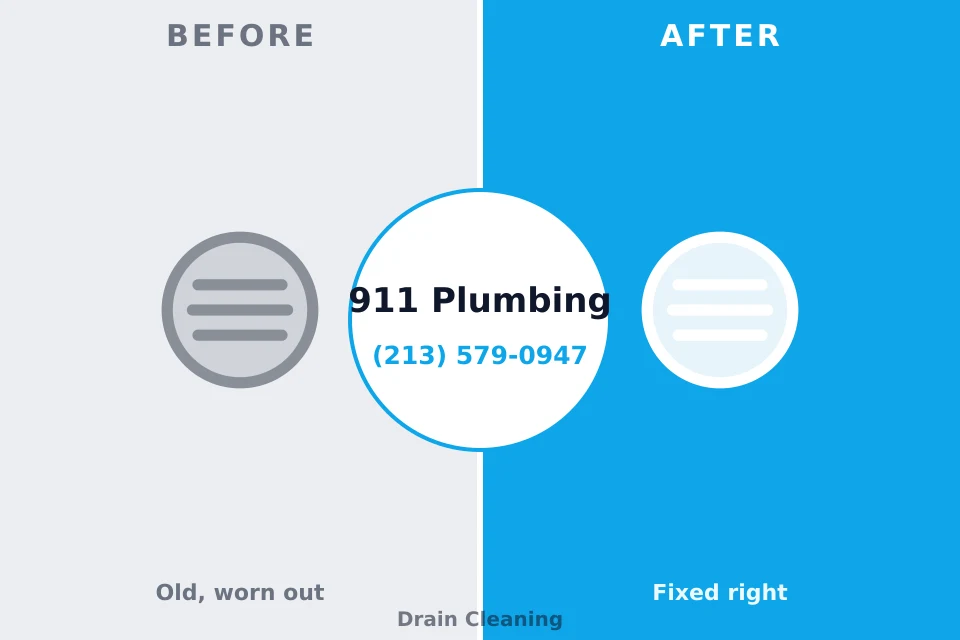 Before and after: plumbing repair North DeLand, FL